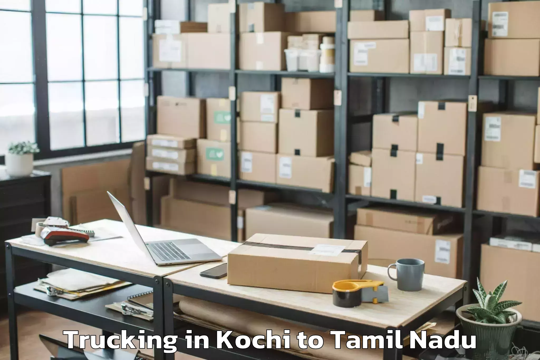 Top Kochi to Aravakurichi Trucking Available